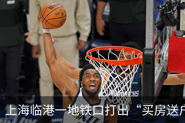 上海临港一地铁口打出“买房送户口”的促销广告，首付仅需28万起